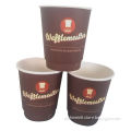 Double Wall Paper Cup, Made of Eco-friendly Materials